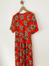 Load image into Gallery viewer, Traffic People Women's Floral Wide Leg Jumpsuit | S UK8 | Red