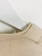 Load image into Gallery viewer, Karen Millen Womens Fitted Knit Collared Jumper | UK8 | Beige