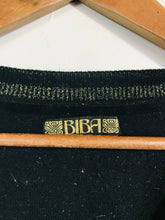 Load image into Gallery viewer, Biba Women's Knit Sparkly Sheath Dress | L UK14 | Black