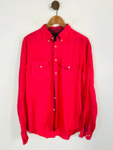Load image into Gallery viewer, Tommy Hilfiger Men's Linen Long Sleeve Button-Up Shirt | L | Red