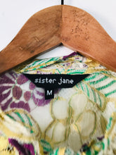 Load image into Gallery viewer, Sister Jane Women's Floral Lace Tie Blouse | M UK10 | Multicolour
