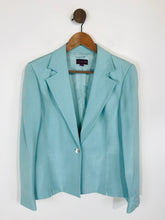 Load image into Gallery viewer, August Silk Women's Silk Vintage Blazer Jacket | UK12 | Blue