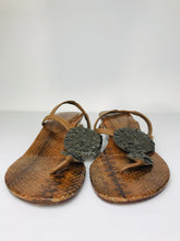Load image into Gallery viewer, Lilla Lane Women's Leather Boho Sandals  | EU38 UK5 | Brown