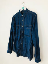 Load image into Gallery viewer, French Connection Women’s Long Sleeve Shirt | L UK14 | Dark Blue