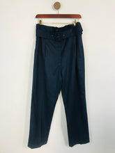 Load image into Gallery viewer, Finery Women's Wool High Waist Casual Trousers | UK14 | Blue