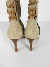 Load image into Gallery viewer, Playboy Women's Kerri Suede Heeled Boots | UK4 | Beige