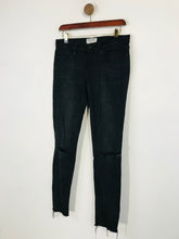 Load image into Gallery viewer, Frame Women's Distressed Slim Jeans | W28 UK10 | Black