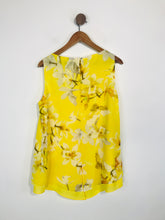 Load image into Gallery viewer, Wallis Women's Floral Tank Top | UK12 | Yellow