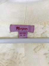 Load image into Gallery viewer, Monsoon Womens Knit Cropped Cardigan | UK14 | Cream