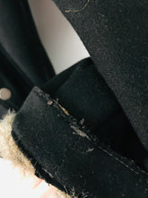 Load image into Gallery viewer, Armani Jeans Men’s Fur Lined Shearling Coat Jacket | 50 M | Black