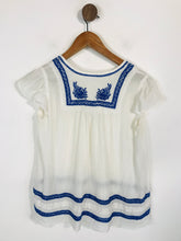 Load image into Gallery viewer, Hush Women's Boho Embroidered Blouse | UK10 | White