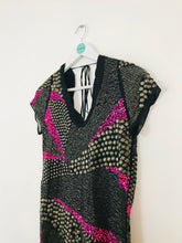 Load image into Gallery viewer, All Saints Women’s Beaded V-Neck Shirt Dress | UK6 | Multicoloured