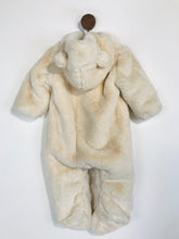 Load image into Gallery viewer, Zara Kid's Faux Fur Jumpsuit | 6-9 months | Beige