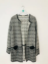 Load image into Gallery viewer, Maria Bellentani Women’s Long Oversized Knit Cardigan | L UK14 | Grey