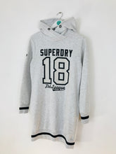Load image into Gallery viewer, Superdry Women’s Sweatshirt Hoodie Dress | M UK10-12 | Grey
