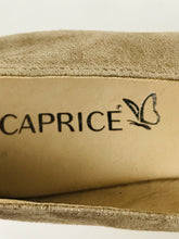 Load image into Gallery viewer, Caprice Women's Suede Wedge Sandals | EU39 UK6 | Beige