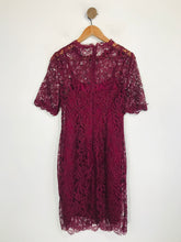 Load image into Gallery viewer, L.K.Bennett Women's Floral Lace Sheath Dress | UK8 | Purple