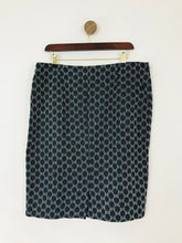 Load image into Gallery viewer, White Stuff Women's Jacquard Spot Pencil Skirt | UK14 | Blue