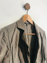 Load image into Gallery viewer, Marie Mero Women's Cotton Blazer Jacket | UK16 | Brown