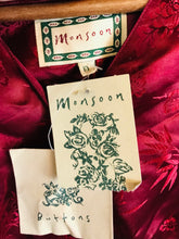 Load image into Gallery viewer, Monsoon Women's Floral Silk Blend Midi Dress | UK10 | Red