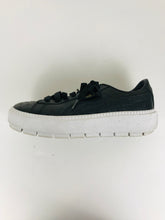 Load image into Gallery viewer, Puma Women's Leather Platform Trainers | UK6.5 | Black