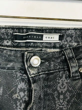Load image into Gallery viewer, SportMax Code Women's Snake Print Skinny Jeans | UK 8 28 | Grey