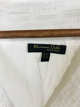 Load image into Gallery viewer, Massimo Dutti Women's Embroidered V-Neck Tank Top | XS UK6-8 | White