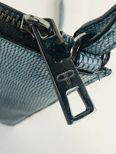 Load image into Gallery viewer, Pied A Terre Women's Faux Leather Snakeskin Crossbody Bag | Medium | Blue