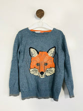 Load image into Gallery viewer, John Lewis Kid's Embroidered Jumper | 4 Years | Blue