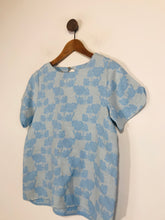 Load image into Gallery viewer, Zara Women's Floral Embroidered Blouse | S UK8 | Blue