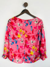 Load image into Gallery viewer, Zara Women's Floral Balloon Sleeve Blouse | S UK8 | Pink