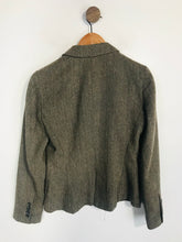 Load image into Gallery viewer, Zara Women's Tweed Smart Blazer Jacket | L UK14 | Brown