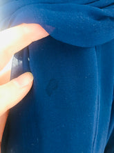 Load image into Gallery viewer, L.K. Bennett Women’s V-Neck Silk Draped Dress | UK8 | Navy Blue