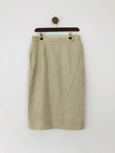 Load image into Gallery viewer, Viyella Women's Pencil Skirt | UK16 | Beige