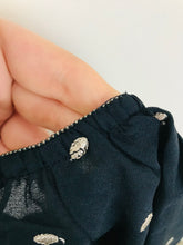 Load image into Gallery viewer, SuperDry Women’s Polka-Dot Tunic Top Blouse | S UK8 | Navy Blue