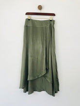 Load image into Gallery viewer, Zara Women's Satin Wrap Midi Skirt | M UK10-12 | Green