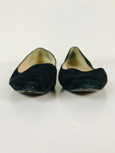 Load image into Gallery viewer, Russell & Bromley Women's Suede Slip-On Pointed Shoes | 37.5 UK4.5 | Black