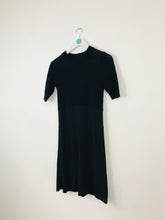 Load image into Gallery viewer, Cos Womens Knit Knee Length A-Line Dress | XS | Black