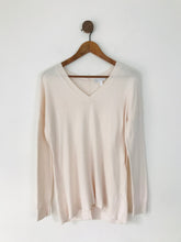 Load image into Gallery viewer, The White Company Women’s V-Neck Knit Jumper | UK8 | Light Pink