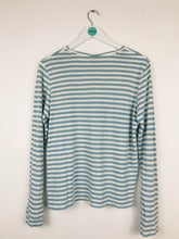 Load image into Gallery viewer, Ralph Lauren Womens Long Sleeve Stripe T-shirt | UK12 | Blue