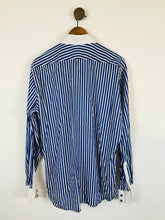 Load image into Gallery viewer, Duchamp Men's Striped Long Sleeve Button-Up Shirt | 43 | Blue