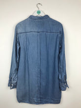 Load image into Gallery viewer, Calvin Klein Jeans Women Oversized Denim Shirt | UK12 | Blue