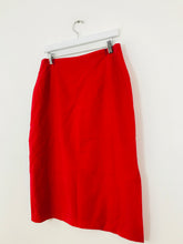 Load image into Gallery viewer, Armand Basi Women’s Wool Midi Pencil Skirt | 44 UK12 | Red
