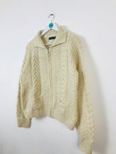 Load image into Gallery viewer, Antik Batik Womens Zip Up Knit Cardigan | UK12 | Cream