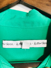 Load image into Gallery viewer, & Other Stories Women's Silk Button-Up Shirt | EU38 UK10 | Green