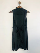 Load image into Gallery viewer, Zara Women's High Neck Ribbed A-Line Dress | L UK14 | Black