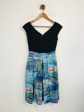 Load image into Gallery viewer, Closet Women's Floral Striped A-Line Dress NWT | UK8 | Blue