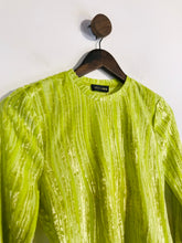 Load image into Gallery viewer, Stine Goya Women's Velvet Striped T-Shirt NWT | XS UK6-8 | Green