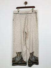 Load image into Gallery viewer, Biba Women's Leopard Print Culottes Trousers | UK16 | Beige