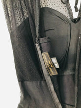 Load image into Gallery viewer, Stop Staring by Alicia Estrada Women's Mesh Bodycon Dress | M UK10-12 | Black